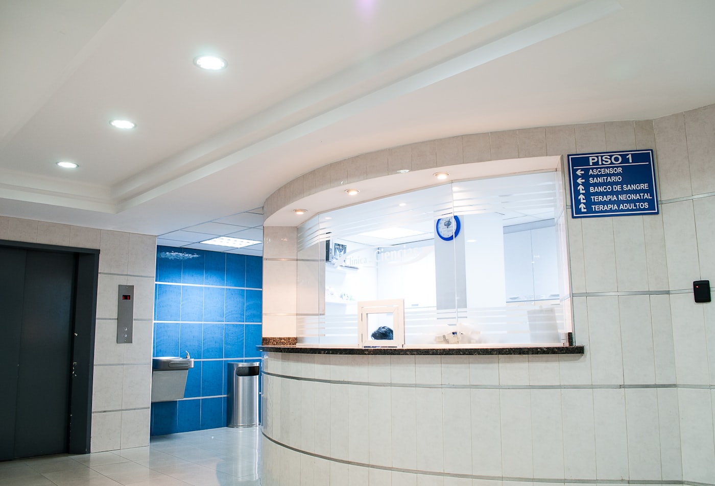 Reception desk at Dental Dew dental clinic in Rohini Sector 9